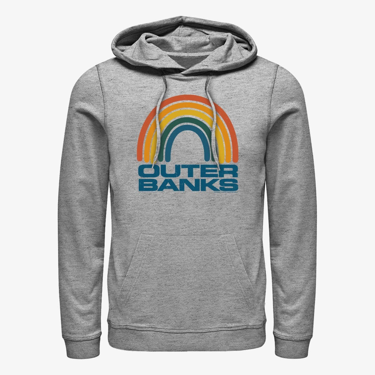 Hoodies and sweatshirts  Merch Netflix Outer Banks - OBX Rainbow Unisex Hoodie Heather Grey