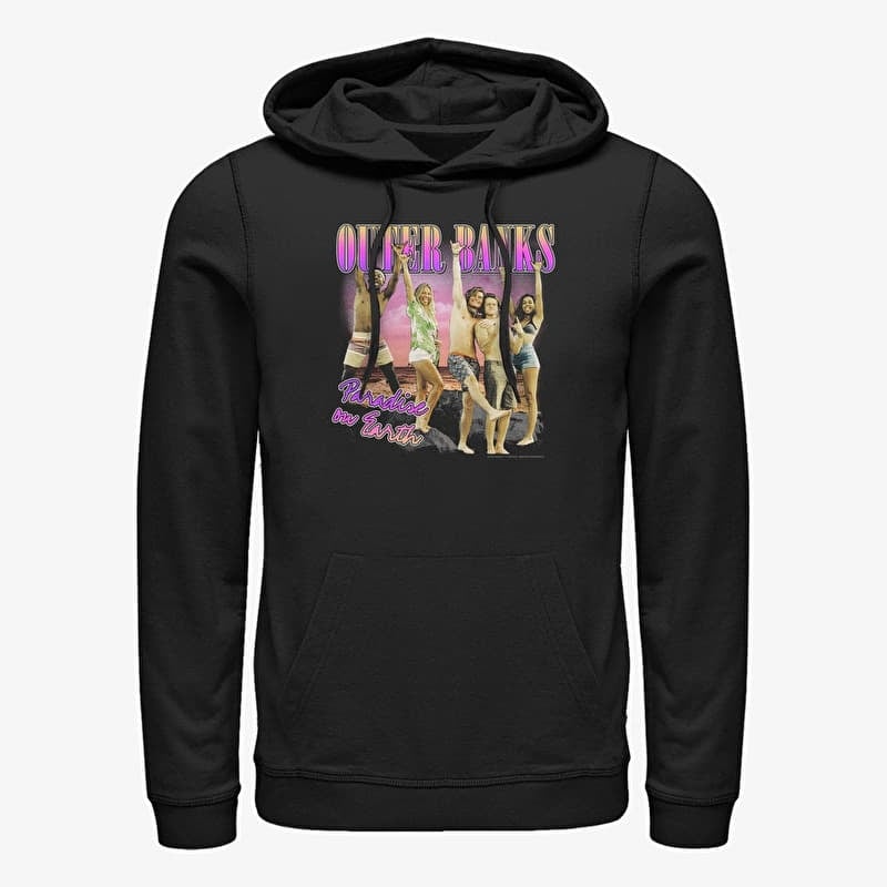 Sweatshirt Merch Netflix Outer Banks - Squad Unisex Hoodie Black