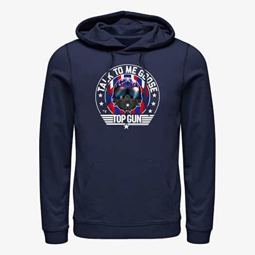 Mikina Merch Paramount Top Gun - Helmet Round Unisex Hoodie Navy Blue