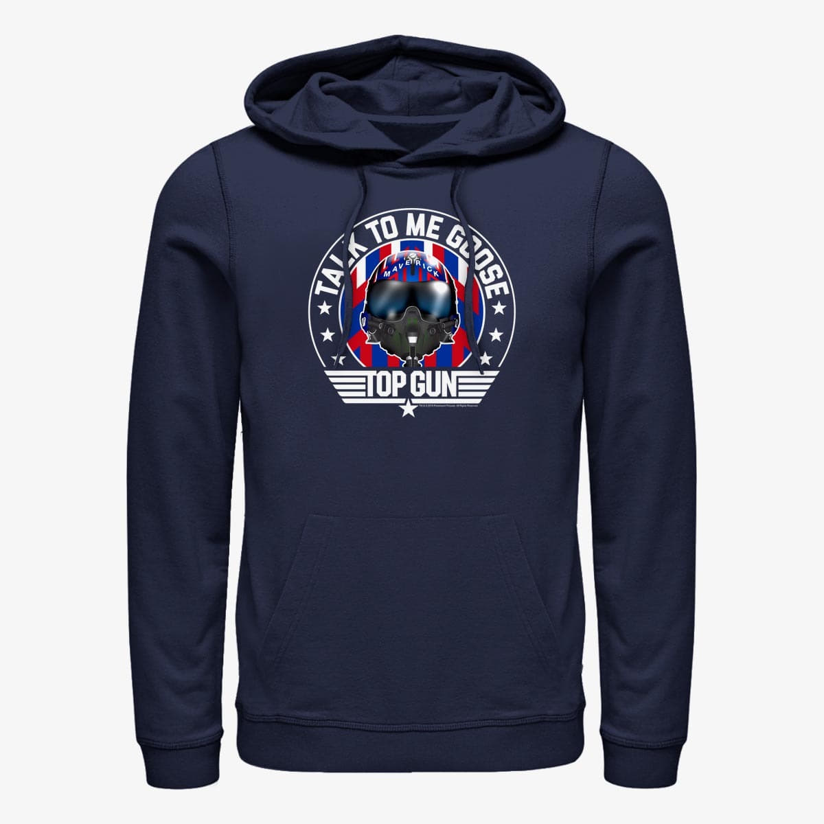 Felpe Merch Paramount Top Gun - Helmet Round Unisex Hoodie Navy Blue