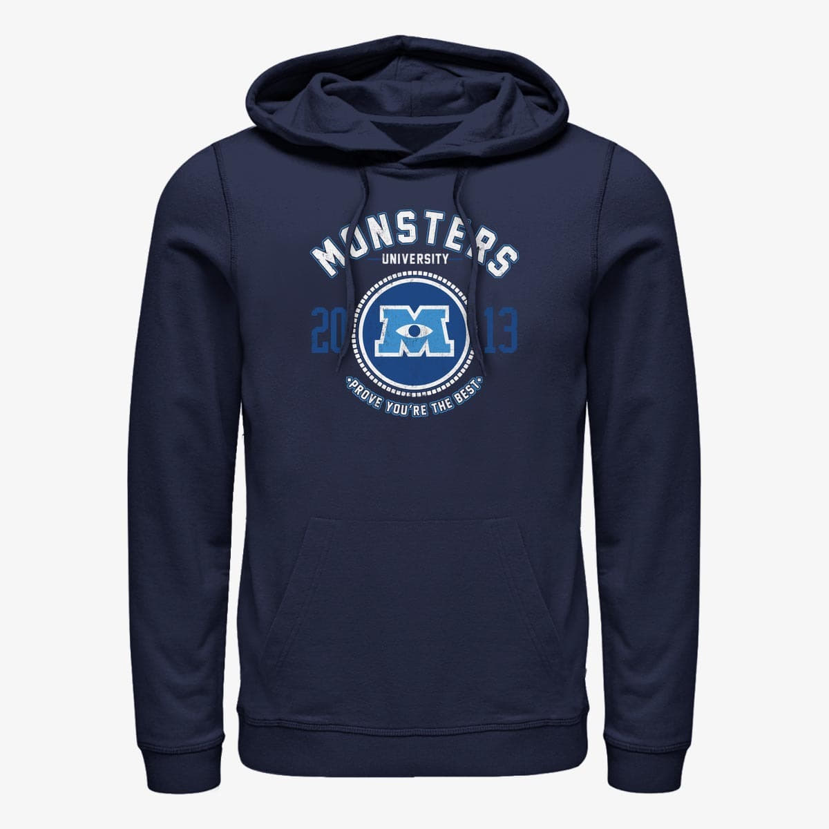 Bluzy Merch Pixar Monster's Inc. - Badge Unisex Hoodie Navy Blue