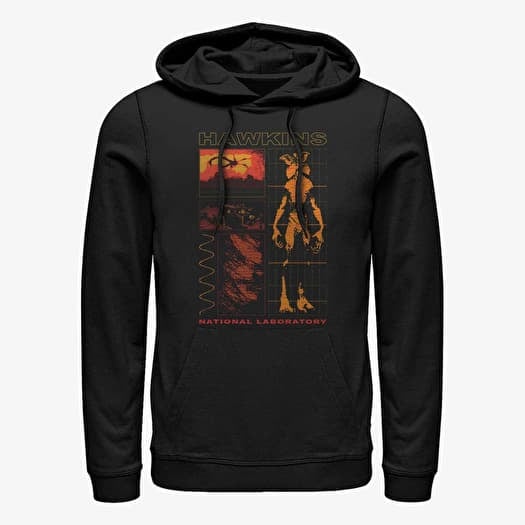 Sweatshirt Merch Netflix Stranger Things - Hawkins Lab Unisex Hoodie Black