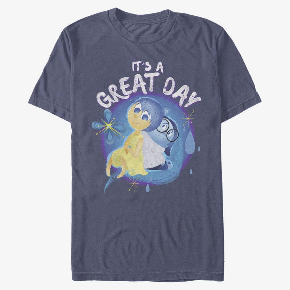 T-särgid Merch Pixar Inside Out - Great Day Unisex T-Shirt Navy Blue
