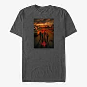 Merch Netflix Stranger Things - California Poster Unisex T-Shirt Dark Heather Grey