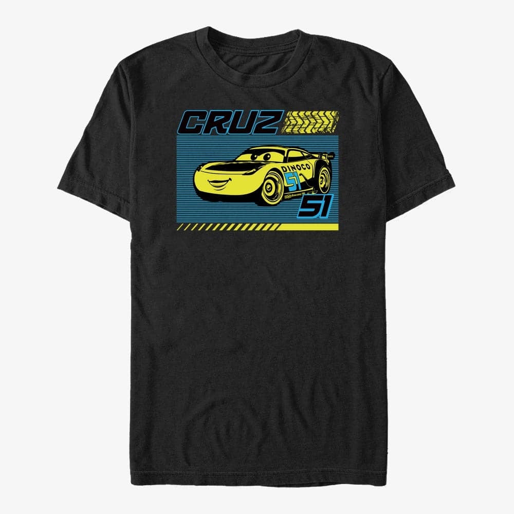 T-särgid Merch Pixar Cars 3 - Cruz Line Unisex T-Shirt Black