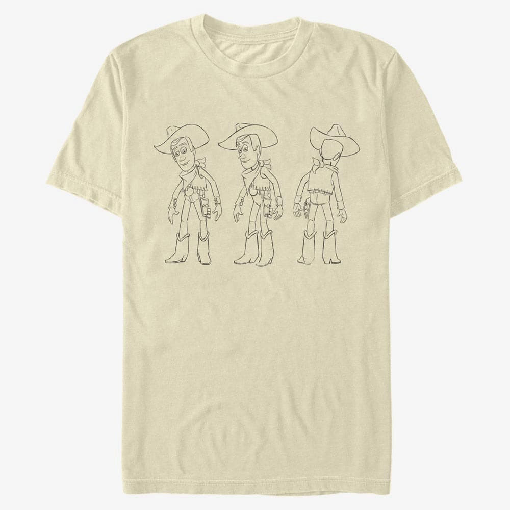 T-Shirts Merch Pixar Toy Story - Woody Turnaround Unisex T-Shirt Natural