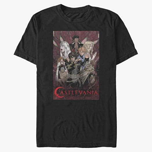 Maglietta Merch Netflix Castlevania - Vertical 1 Unisex T-Shirt Black