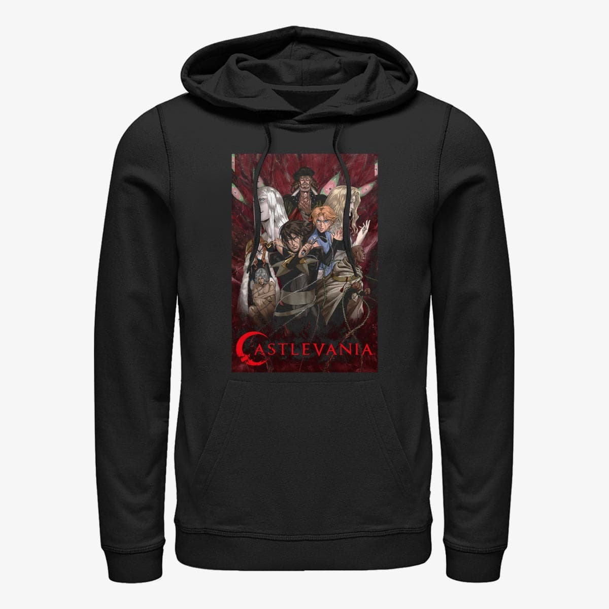 Sweatshirts Merch Netflix Castlevania - Vertical 1 Unisex Hoodie Black