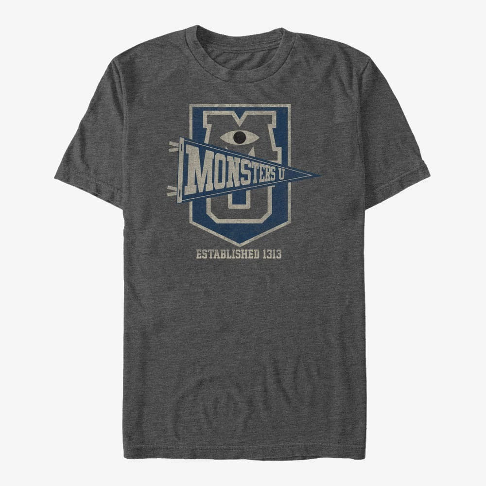 T-shirts Merch Pixar Monster's Inc. - Monsters Pendant Unisex T-Shirt Dark Heather Grey