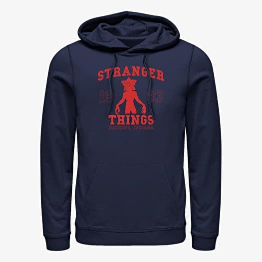 Felpa Merch Netflix Stranger Things - ST COLLEGIATE Unisex Hoodie Navy Blue