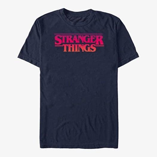 Μπλουζάκι Merch Netflix Stranger Things - Grunge ST Logo Unisex T-Shirt Navy Blue