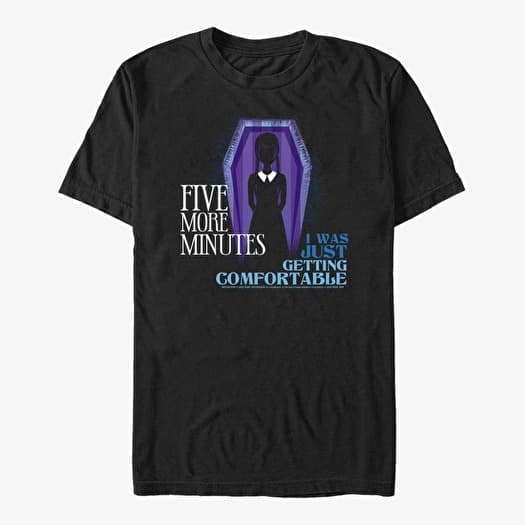 T-shirt Merch MGM Wednesday - Five More Minutes Unisex T-Shirt Black