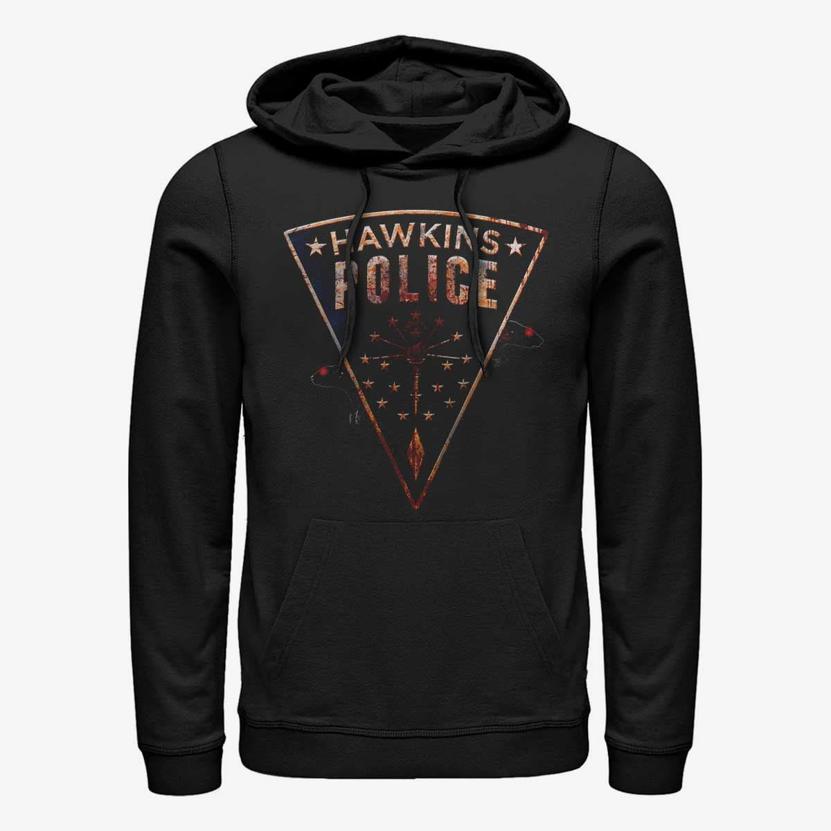 Felpe Merch Netflix Stranger Things - Hawkins Police Rats Unisex Hoodie Black