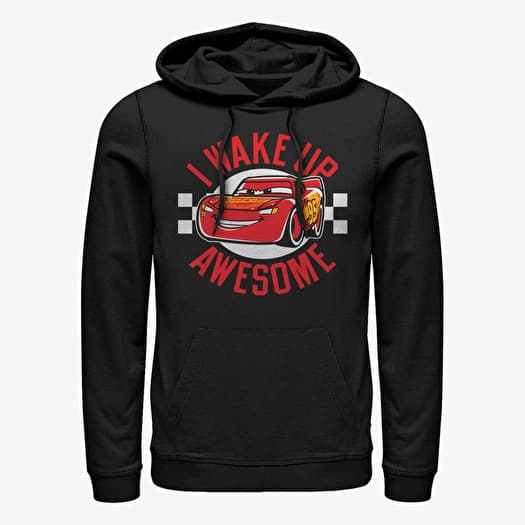 Sweatshirt Merch Pixar Cars 3 - Wake Up Awesome Unisex Hoodie Black