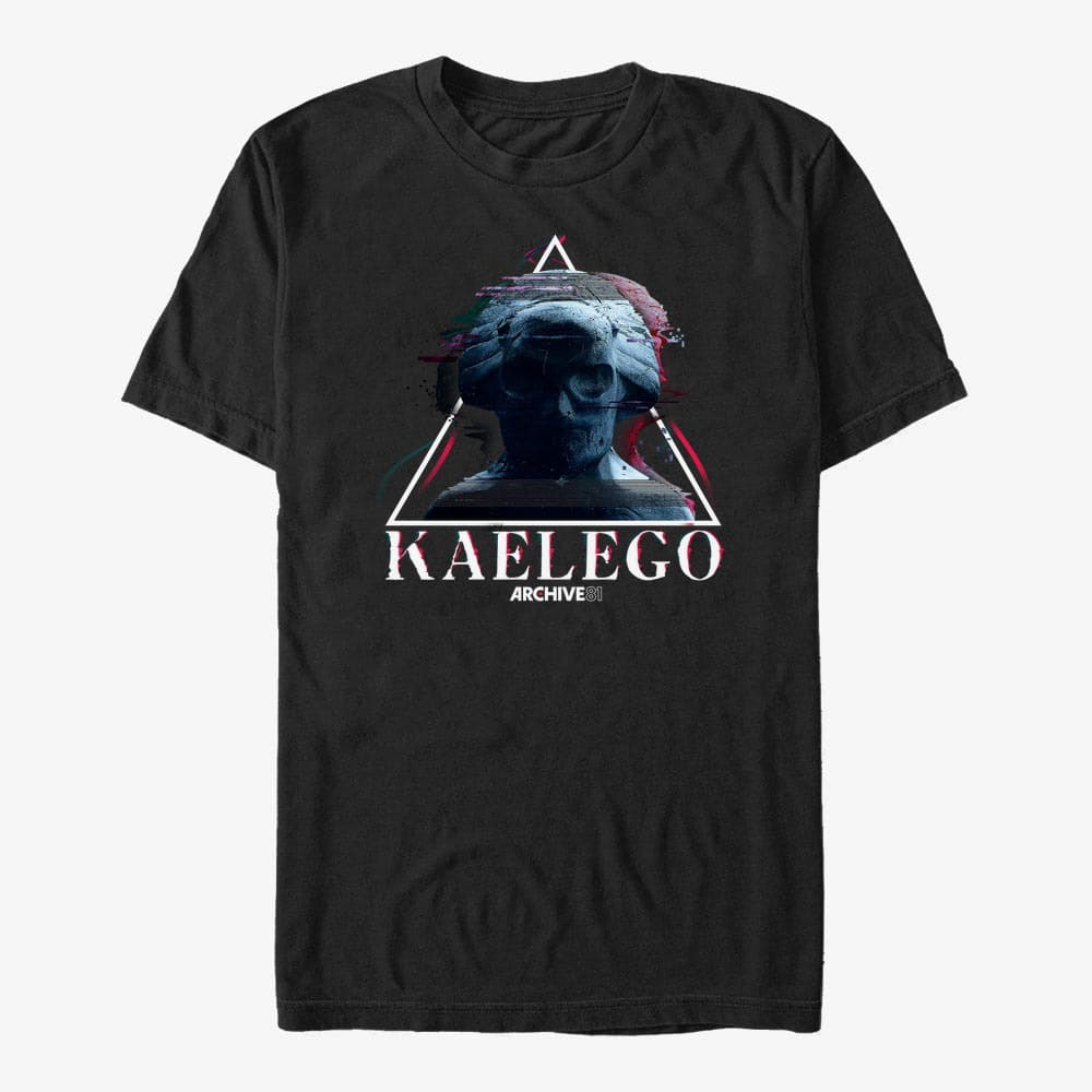 Trička Merch Netflix Archive 81 - KAELEGO TRIANGLE LOCKUP Unisex T-Shirt Black