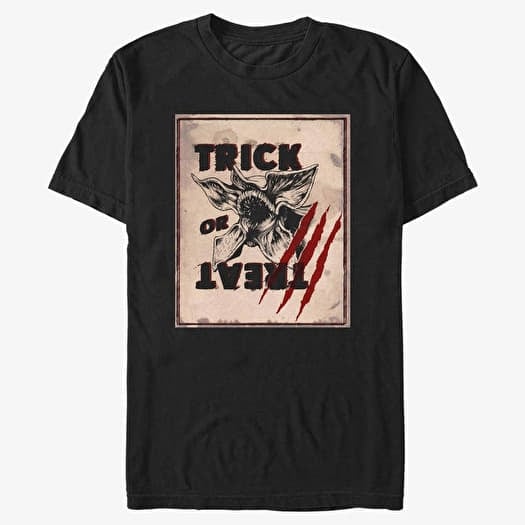 T-shirt Merch Netflix Stranger Things - Trick Or Treat Unisex T-Shirt Black