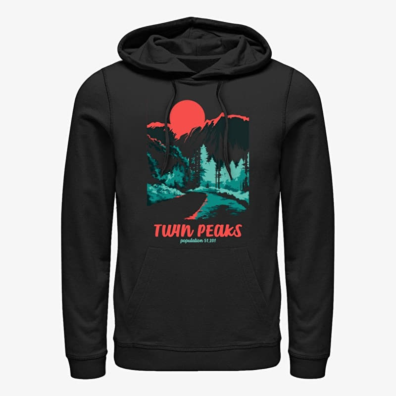 Sweatshirt Merch Paramount Twin Peaks - Parks Poster Unisex Hoodie Black