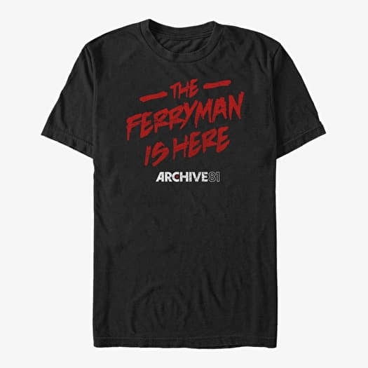 Camiseta Merch Netflix Archive 81 - Ferryman Here Unisex T-Shirt Black
