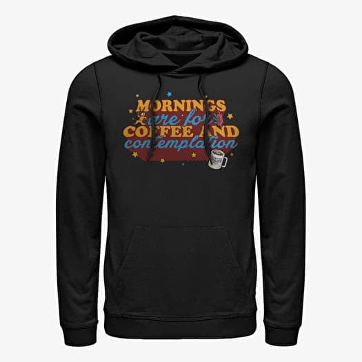 Sweatshirt Merch Netflix Stranger Things - Coffee Contemplations Unisex Hoodie Black