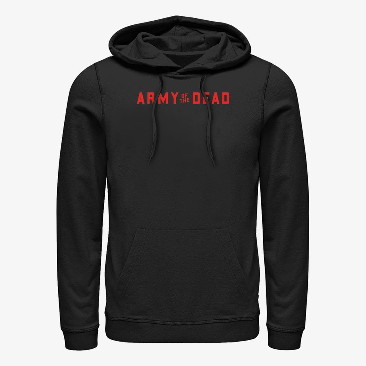 Hættetrøjer og sweatshirts Merch Netflix Army Of The Dead - Red Logo Unisex Hoodie Black