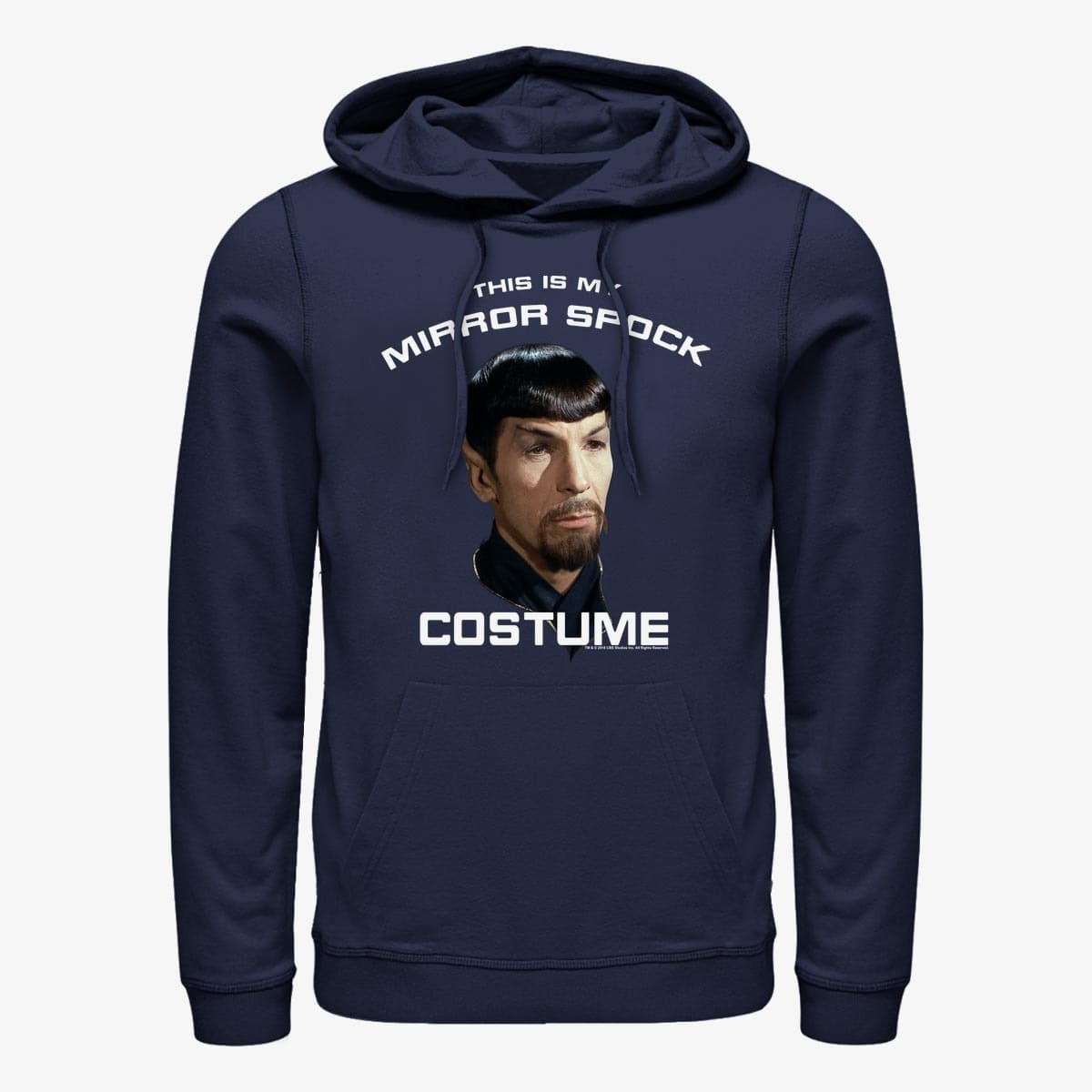 Hoodies and sweatshirts  Merch Paramount Star Trek - This Is My Mirror Spock Costume Unisex Hoodie Navy Blue