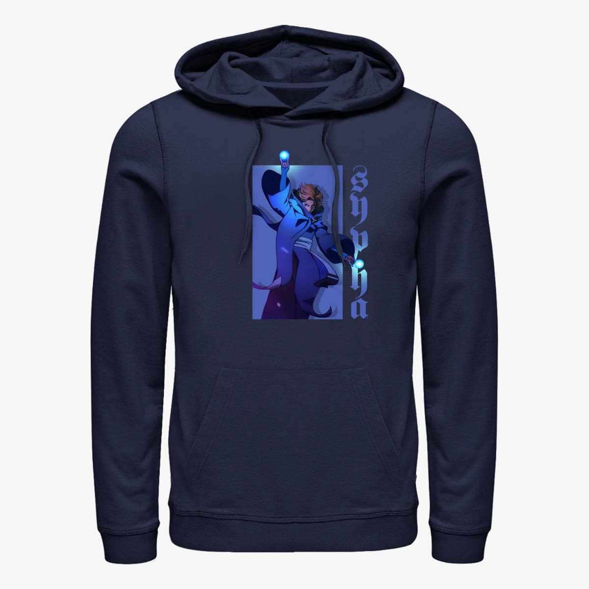 Dukserice Merch Netflix Castlevania - Hero Sypha Unisex Hoodie Navy Blue