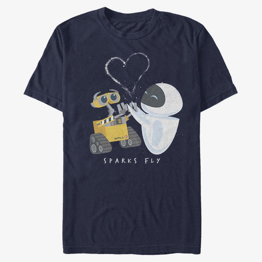 T-shirts Merch Pixar Wall-E - Sparks Fly Unisex T-Shirt Navy Blue