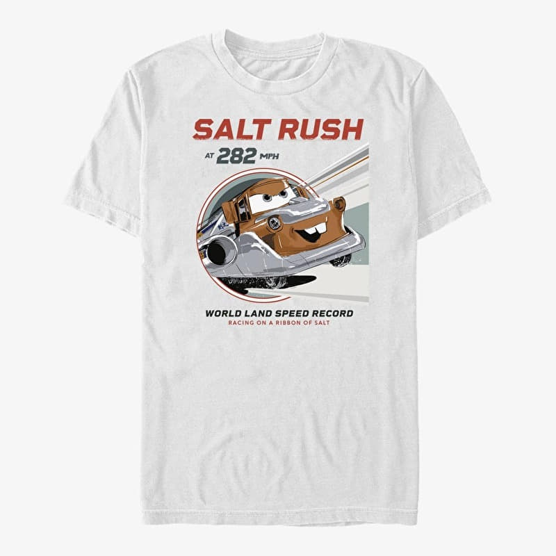 T-shirt Merch Pixar Cars-Cars 2 - Salt Rush Unisex T-Shirt White