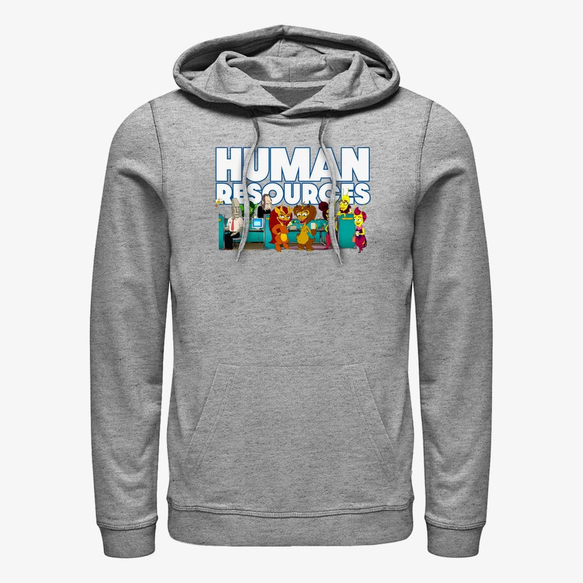 Pulóverek Merch Netflix Human Resources - Group Shot Unisex Hoodie Heather Grey