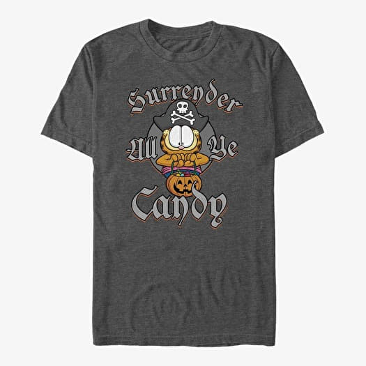 T-shirt Merch Paramount Garfield - Pirate Garfield Unisex T-Shirt Dark Heather Grey
