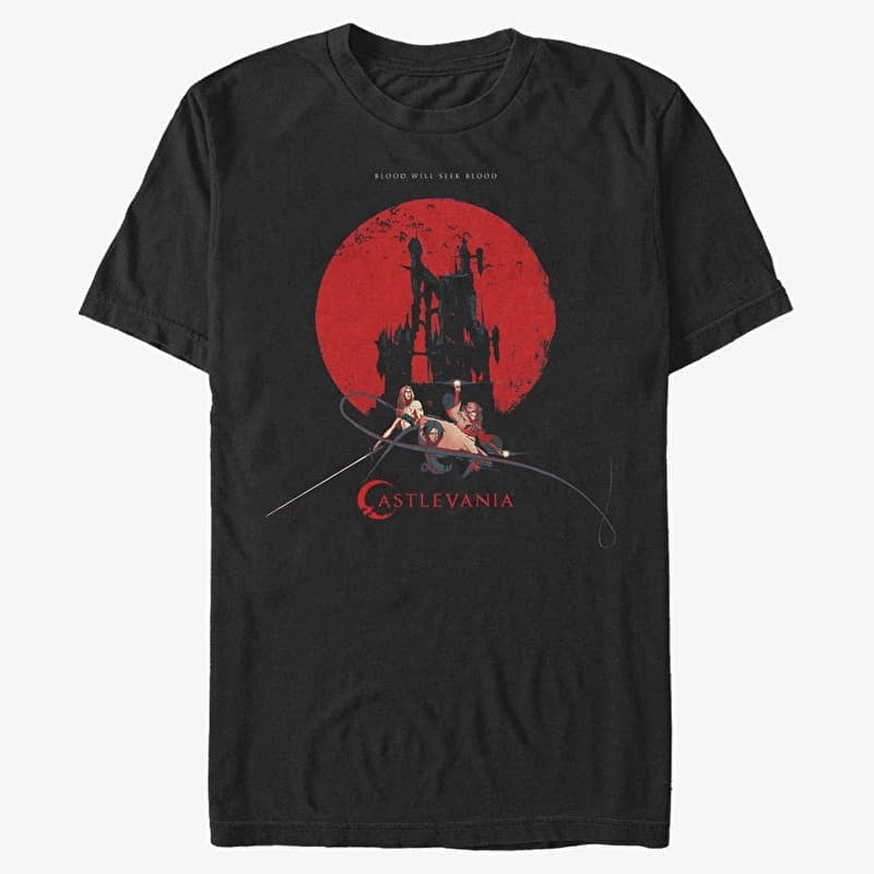 Majice Merch Netflix Castlevania - Hero Weapons Unisex T-Shirt Black