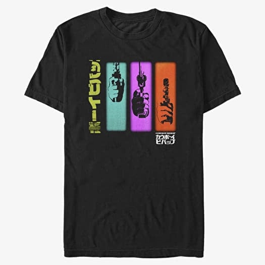 Тениска Merch Netflix Cowboy Bebop - Colorful Sequence Unisex T-Shirt Black