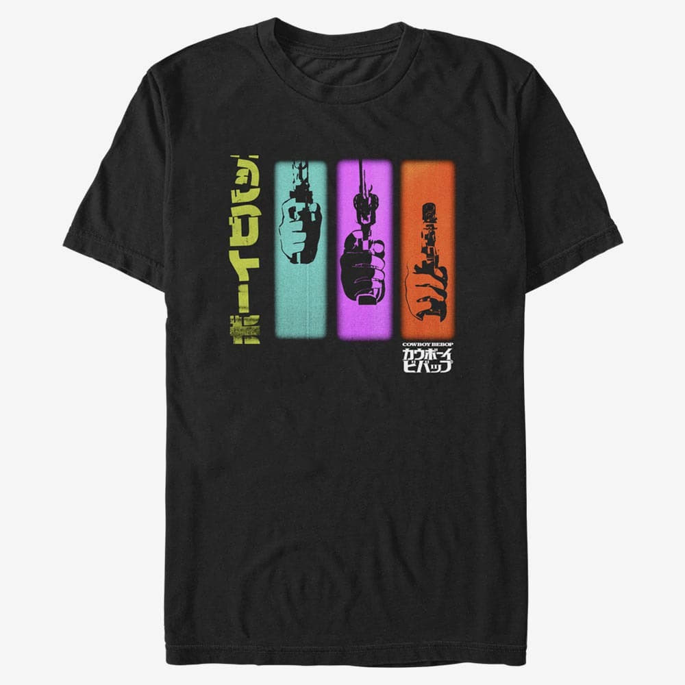 T-shirts Merch Netflix Cowboy Bebop - Colorful Sequence Unisex T-Shirt Black