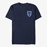 Merch Netflix Heartstopper - Truham Budding Tree Badge Unisex T-Shirt Navy Blue