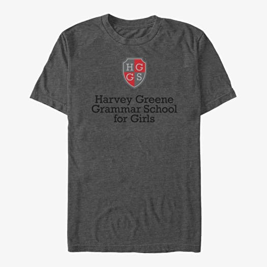 Tričko Merch Netflix Heartstopper - Harvey Green Grammar Unisex T-Shirt Dark Heather Grey