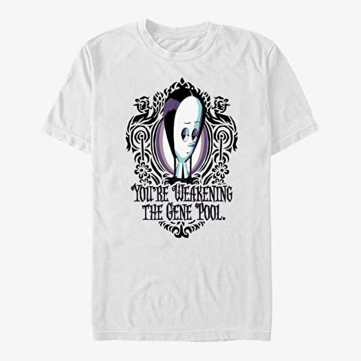 Marškinėliai Merch MGM The Addams Family - Weaken Gene Pool Unisex T-Shirt White