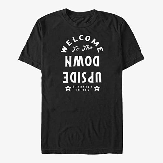 Tricou Merch Netflix Stranger Things - Welcome to the Upside Down Unisex T-Shirt Black