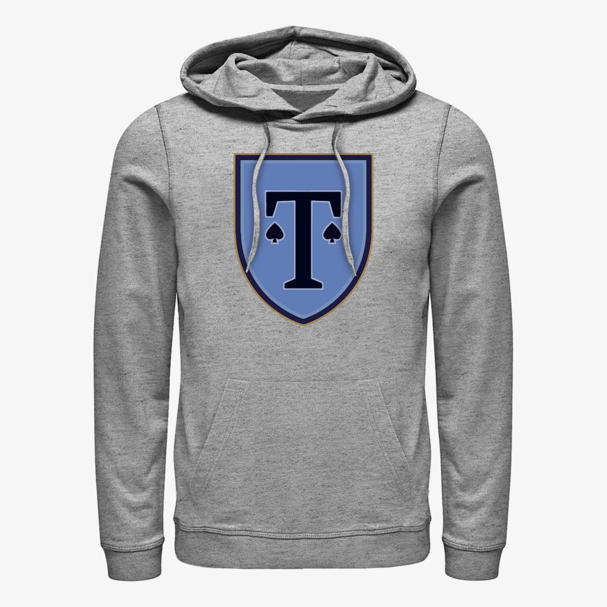 Mikiny Merch Netflix Heartstopper - Truham Spade Crest Unisex Hoodie Heather Grey