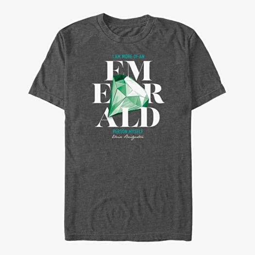 Camiseta Merch Netflix Bridgerton - More of an Emerald Person Unisex T-Shirt Dark Heather Grey