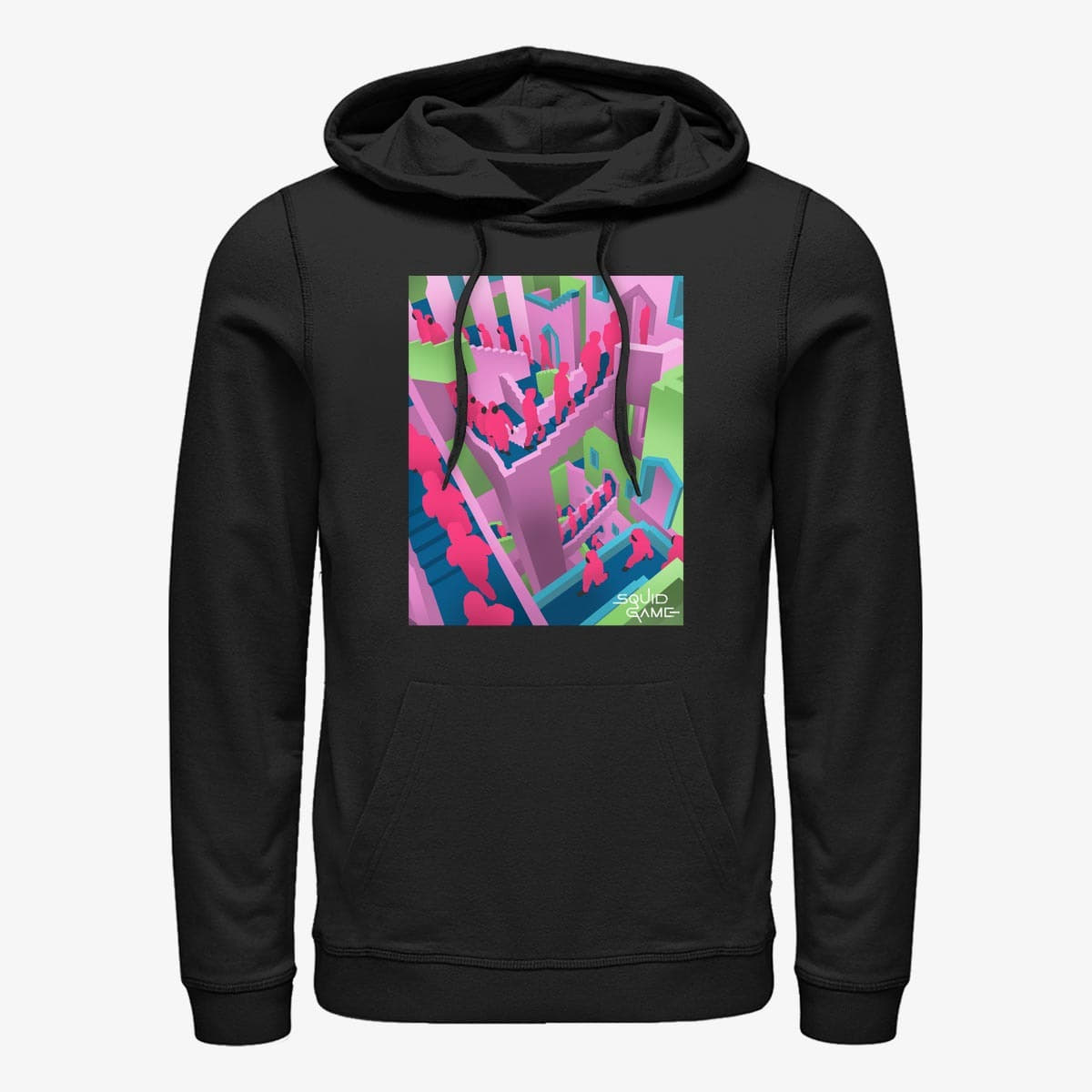 Sweatshirts Merch Netflix Squid Game - Murder Stairs Unisex Hoodie Black