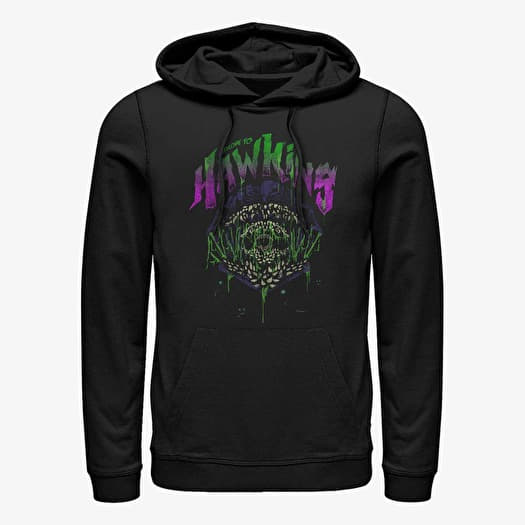 Sweatshirt Merch Netflix Stranger Things - Welcome To Hawkins Unisex Hoodie Black