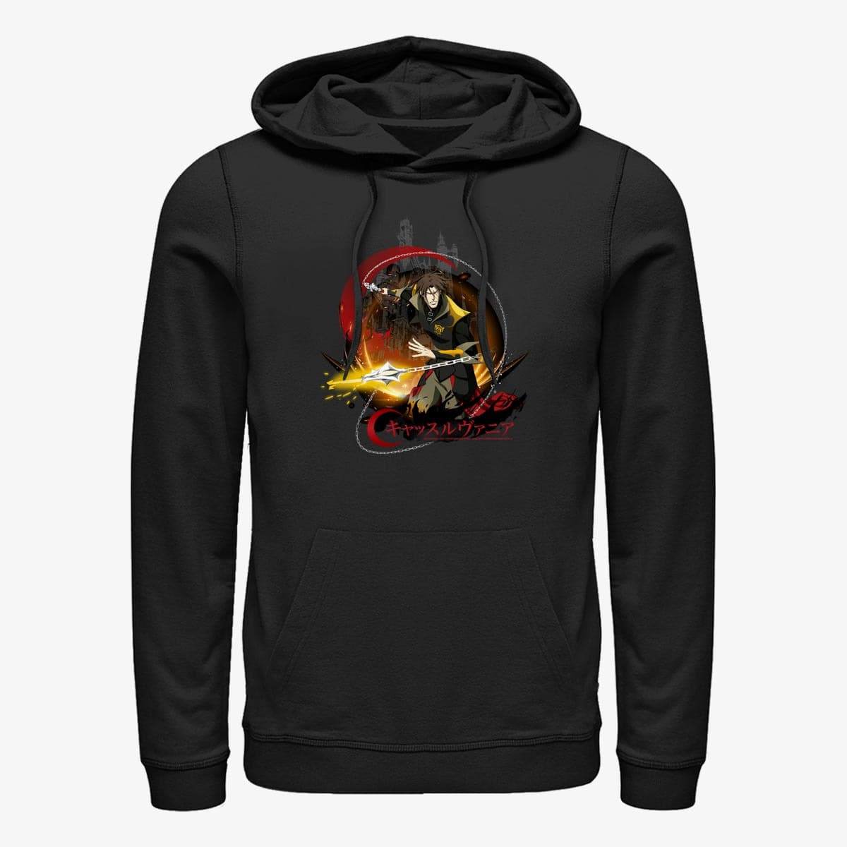 Sweatshirts Merch Netflix Castlevania - Trevor Whip Unisex Hoodie Black