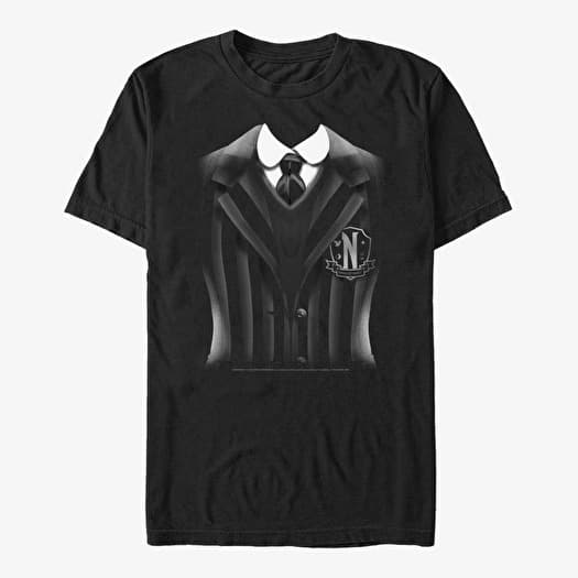 T-shirt Merch MGM Wednesday - Wednesday Uniform Unisex T-Shirt Black