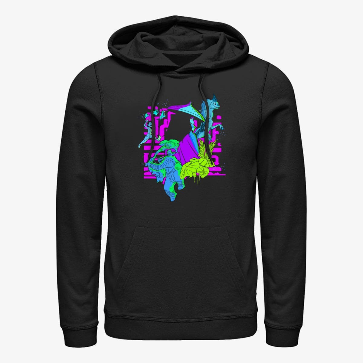 Sweaters Merch Pixar Raya the Last Dragon - Group shot Unisex Hoodie Black