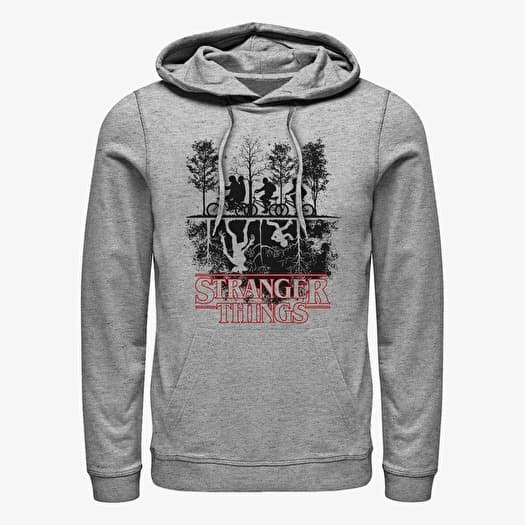 Hoodies and sweatshirts Merch Netflix Stranger Things Upside down Unisex Hoodie Heather Grey Queens