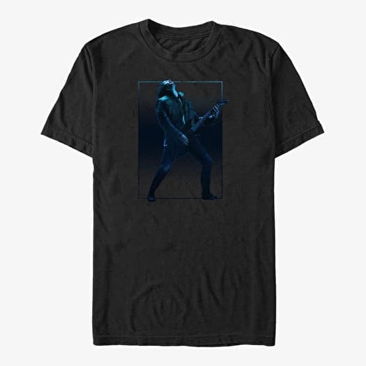 T-shirt Merch Netflix Stranger Things - Eddie Guitar Solo Unisex T-Shirt Black