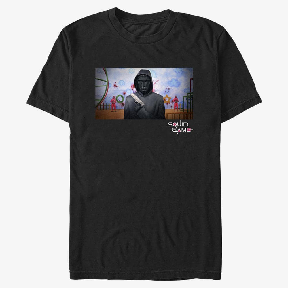 T-Shirts Merch Netflix Squid Game - Frontman Screenshot Unisex T-Shirt Black
