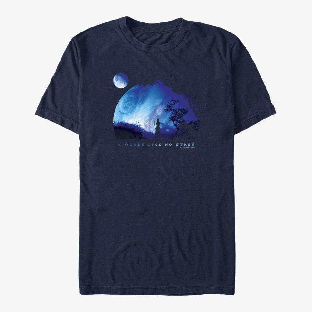 Tricouri Merch Twentieth Century Fox Avatar 1 - A World Like No Other Unisex T-Shirt Navy Blue