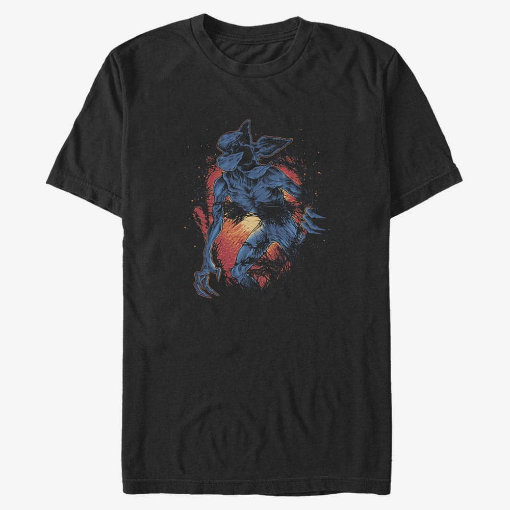 T-Shirts Merch Netflix Stranger Things - Demogorgon Unisex T-Shirt Black