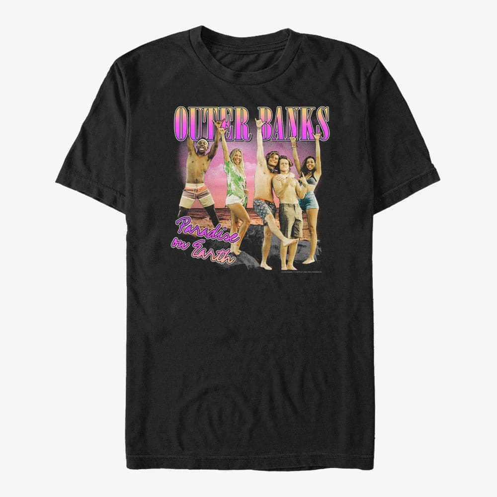 Magliette Merch Netflix Outer Banks - Squad Unisex T-Shirt Black